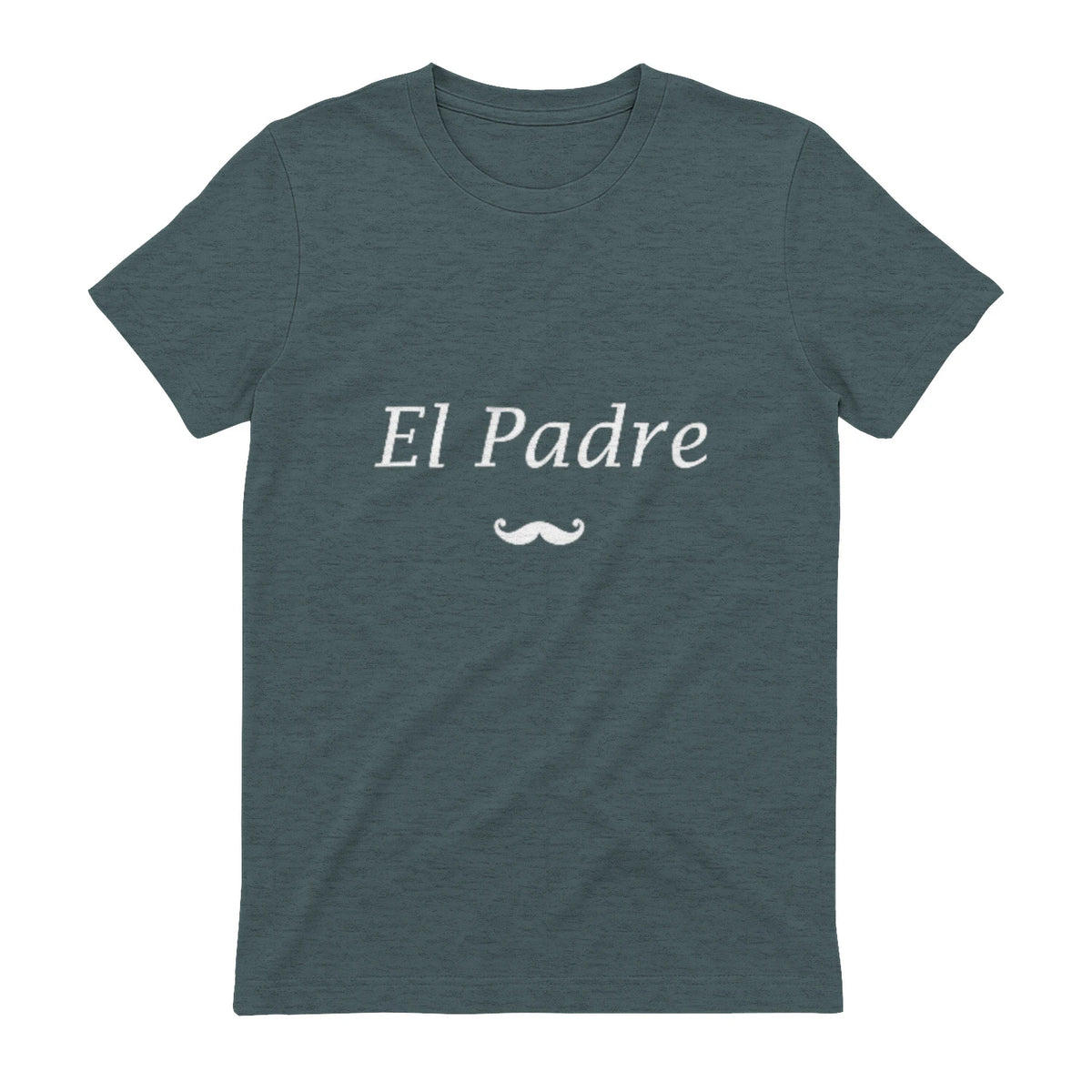 Amour Humour fête des père Super Papa EL Padre in Dark Heather - back view