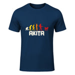 Akita Inu Evolution Chien Japon in Navy - front view