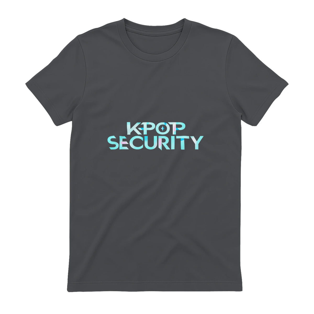 K-Pop Security Concert Staff T-Shirt in Charcoal - back view