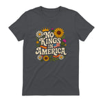 No King in America T-Shirt in Charcoal - back view
