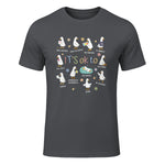 Funny It’s Ok to Be Different Autism Goose Teacher in Charcoal - front view