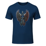 Fans de Hard Rock Vintage Music Rock and Roll Lover in Navy - front view