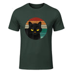 Chats Vintage Cat I Style rétro Chats noirs in Forest Green - front view