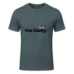 Chat Daddy drôle chat papa drôle chat papa humour fête des pères père in Dark Heather - front view