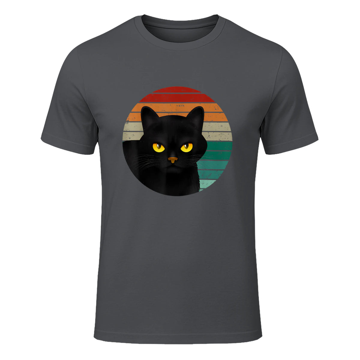 Chats Vintage Cat I Style rétro Chats noirs in Charcoal - front view