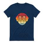 Cool Beagle Propriétaire Amoureux des chiens Rétro Vintage in Navy - back view