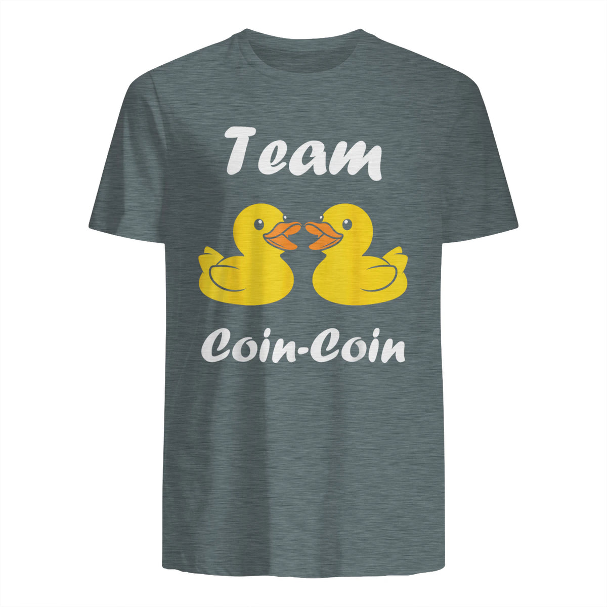 Citation Canard Enfant Humour Team Canards Coin-Coin in Dark Heather - back view