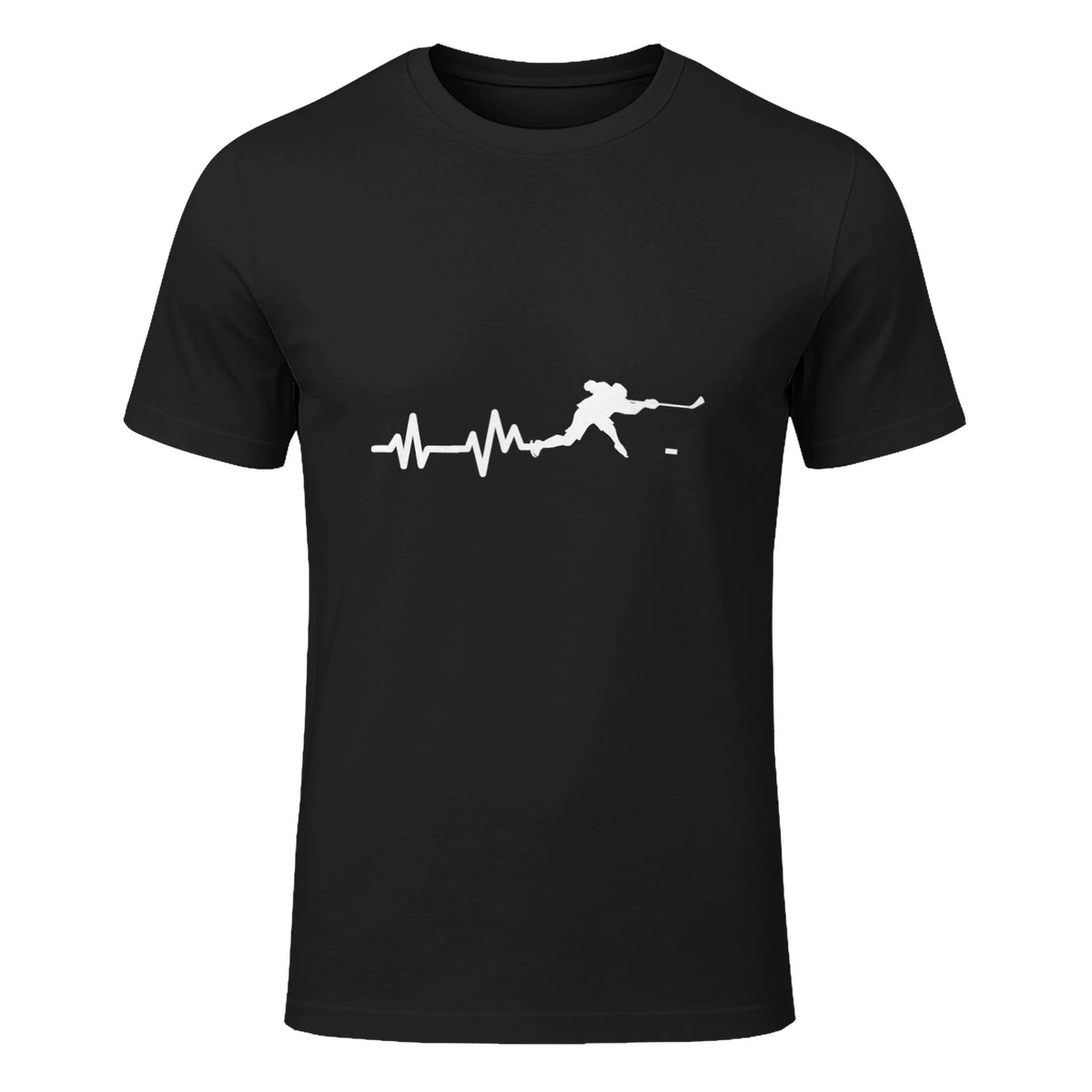 Ishockey Hjärtslag T-shirt in Black - front view
