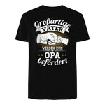 Großartige Väter werden zum Opa befördert Enkel Bester Papa in Black - back view