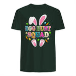 Egg Hunt Squad Bunny Happy Easter Day in Forest Green - back view