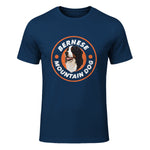Bouvier bernois Love - Rétro amoureux des chiens in Navy - front view