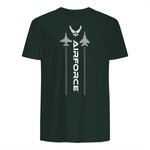 US Air Force with Logo T-Shirt in Forest Green - back view