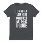 It's Not A Dad BOD It's A Father Figure Shirt Fathers Day in Charcoal - back view
