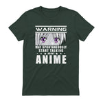 Warning May Spontaneously Start Talking About Anime in Forest Green - back view