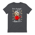 Bevor Du Fragst.. Nein! Lustiger Eule Spruch Night-Owl Eulen in Charcoal - back view