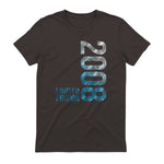 Vintage Eighteenth Birthday Gift T-Shirt in Dark Chocolate - back view