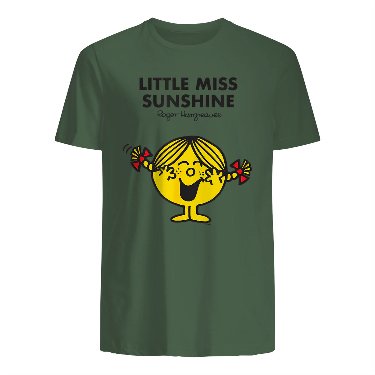Mr. Men Little Miss Sunshine T-Shirt in Military Green - back view