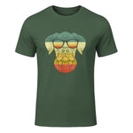 Boxer rétro vintage pour amoureux des chiens in Military Green - front view