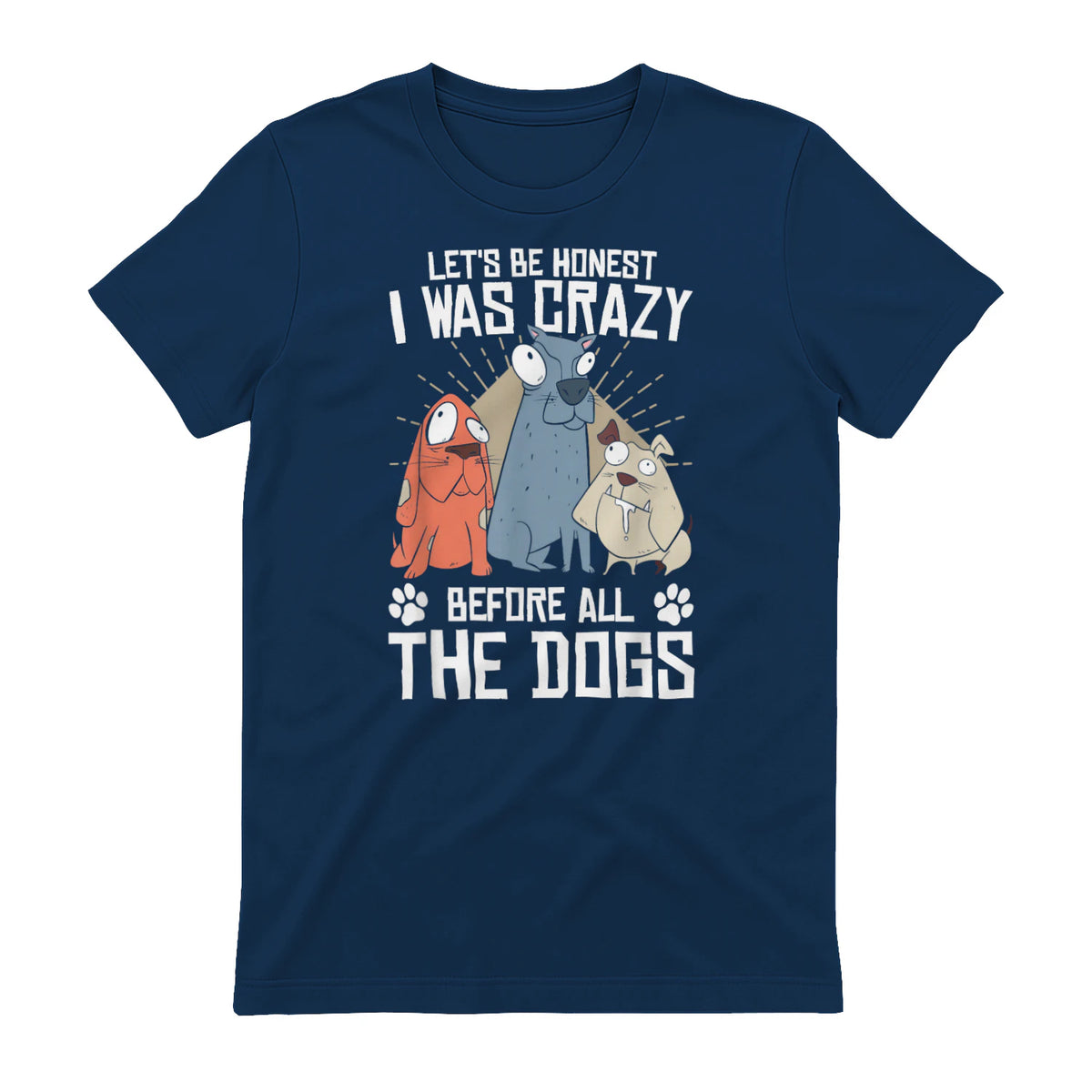 Design sur le thème des chiens pour les amoureux des chiots et les toiletteurs de chiens in Navy - back view