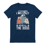 Design sur le thème des chiens pour les amoureux des chiots et les toiletteurs de chiens in Navy - back view