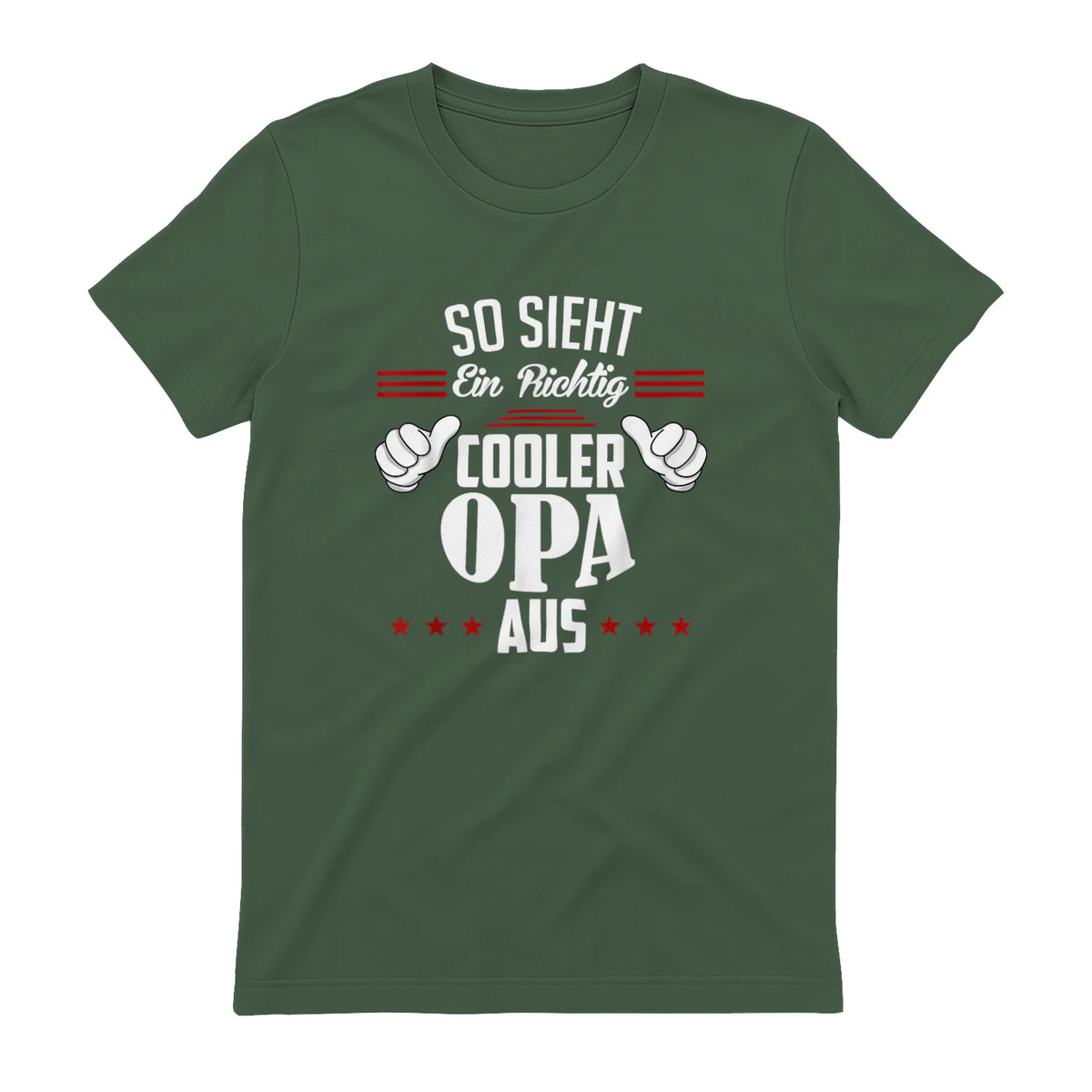 Opa SAGT So Sieht EIN richtig Cooler Opa aus Großvater in Military Green - back view
