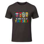 Dare to Be Yourself Autism Awareness Superheroes in Dark Chocolate - front view