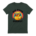 Big Duck Energy Duckie I Love Ducks Lovers Canard en caoutchouc in Forest Green - back view