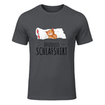 Süße Katzen & Haustier Geschenkideen Offizielles Schlafshirt Katze Schlafanzug Katzen in Charcoal - front view