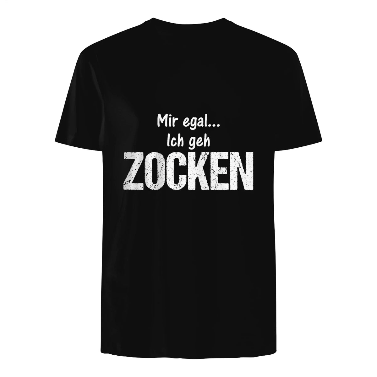 Lustige Weihnachts Geschenke Adventskalender Ideen Mir egal ich geh zocken Unisex Schwarz S Klassische Passform in Black - back view