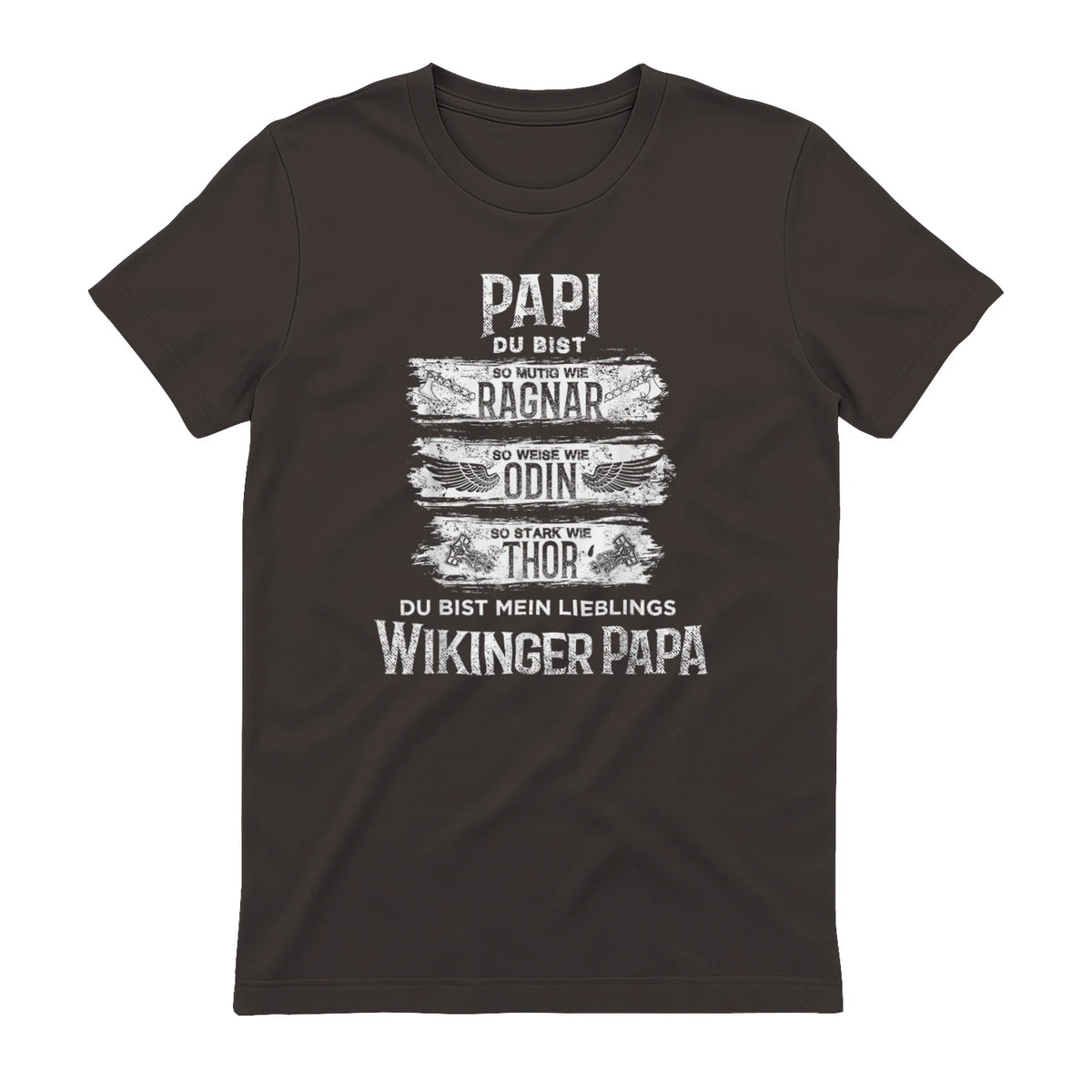 Wikinger Papa Vater Ragnar Thor Odin in Dark Chocolate - back view