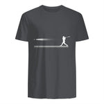 Baseball Apparel - Baseball T-Shirt in Charcoal - back view