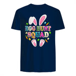 Egg Hunt Squad Bunny Happy Easter Day in Navy - back view
