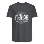 Vathor Vater Thor Cool Hammer Papa Fathor in Charcoal - back view