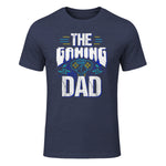 Gamer Zocker Games Pc - Best Gaming Dad Ever T-Shirt in Heather Navy - front view
