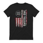 American Independence Freedom Anniversary T-Shirt in Black - back view