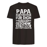Papa und Vater Motiv, Lustiger Spruch, Herren Vatertag Halbarm in Dark Chocolate - back view