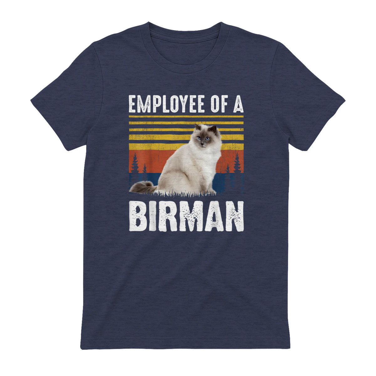 Chat – Employée de Birmanie – Sainte Birmanie in Heather Navy - back view
