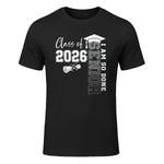 Class of 2026 Senior 2026 Graduation Decoration Men Senior T-Shirt in Black - front view