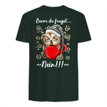 Bevor Du Fragst.. Nein! Lustiger Eule Spruch Night-Owl Eulen in Forest Green - back view