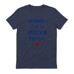 Demande en Mariage Originale Maman Veux-tu épouser Papa in Heather Navy - back view
