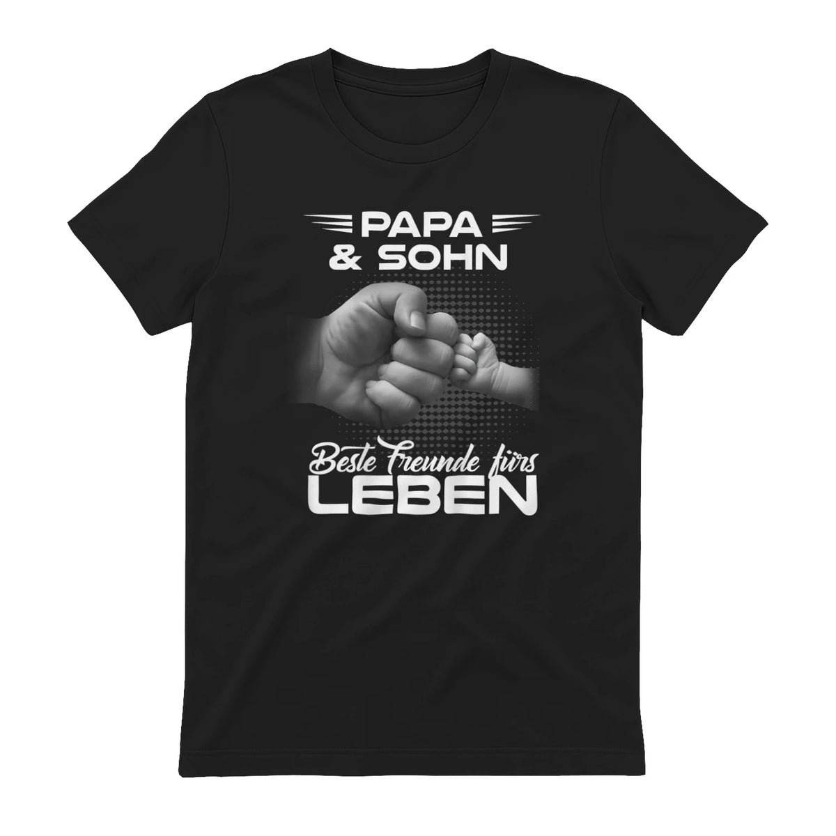 Papa & Sohn Beste Freunde Fürs Leben Vatertag Partnerlook in Black - back view