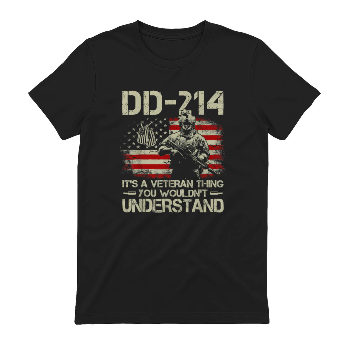A Veteran Thing in Black - back view