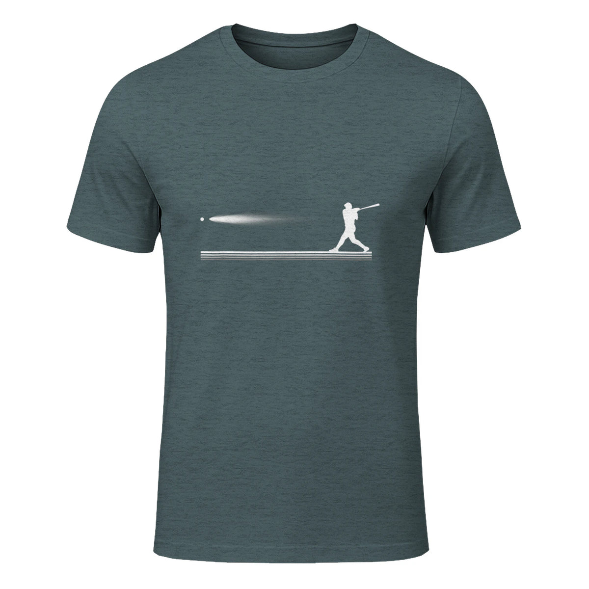 Baseball Apparel - Baseball T-Shirt in Dark Heather - front view