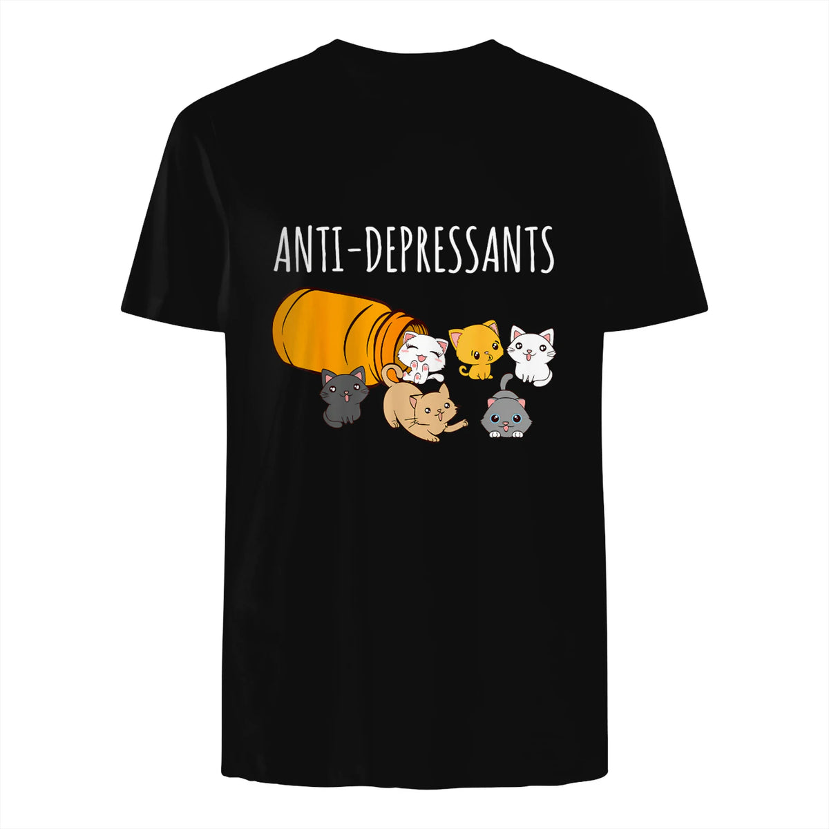 Anti-dépresseurs Chat Collection Chats Kitty Cat in Black - back view