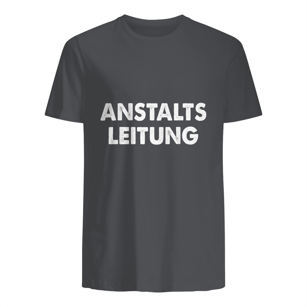 Spaßige Outfits Anstaltsleitung Lustige Sprüche Humor Spaß für Erwachsene Unisex Schwarz in Charcoal - back view