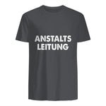 Spaßige Outfits Anstaltsleitung Lustige Sprüche Humor Spaß für Erwachsene Unisex Schwarz in Charcoal - back view