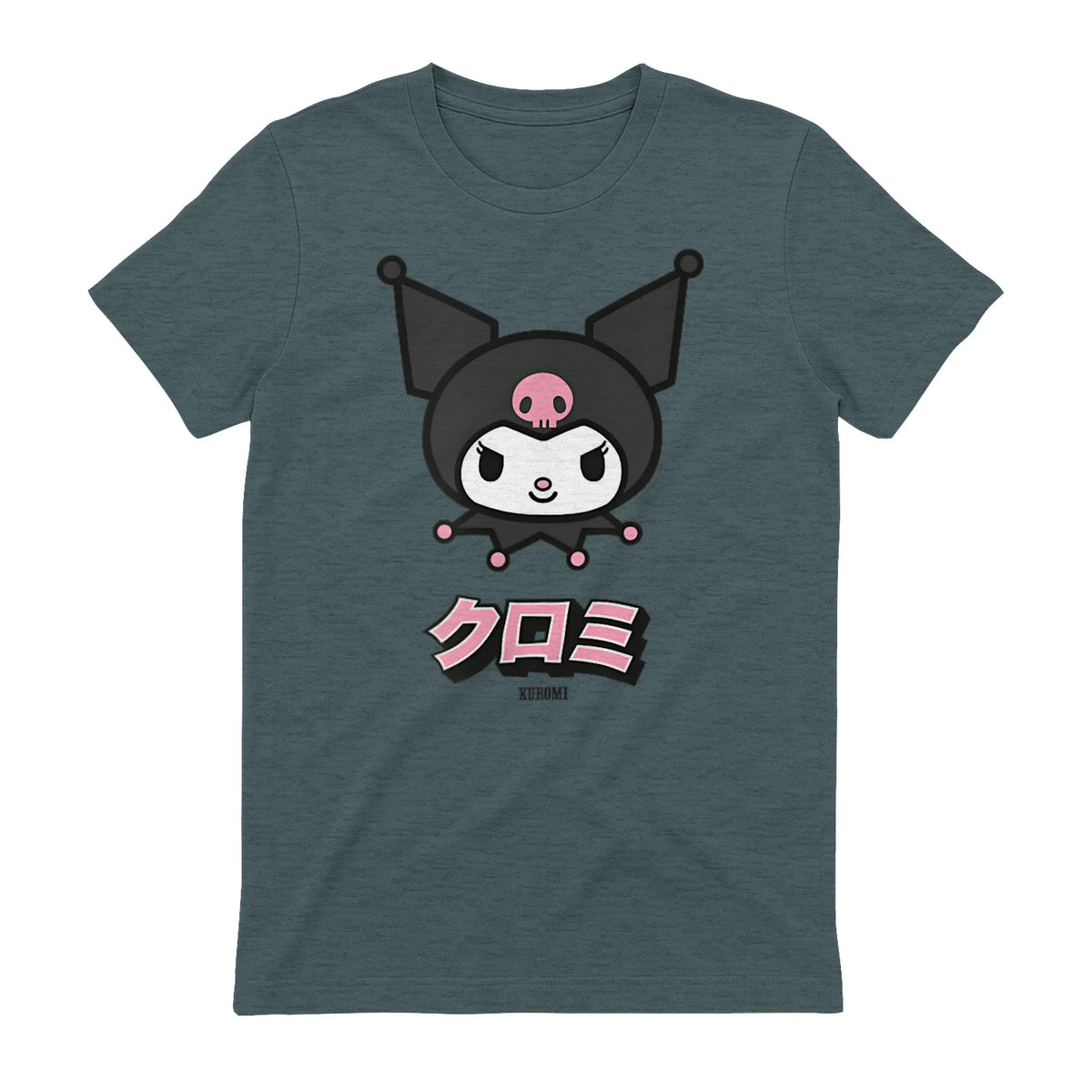 Kuromi Sanrio Character Classic Japan Design in Dark Heather - back view