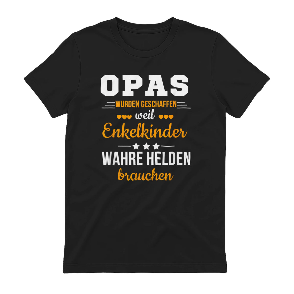 Opas Weil Enkelkinder Wahre Helden Brauchen Großvater Spruch in Black - back view