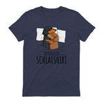 Offizielles Schlafshirt Dackel Hund Dachshund Teckel in Heather Navy - back view