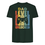 Pregnancy Announcement Dad Level Unlocked Soon to Be Father in Forest Green - back view